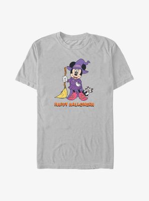 Disney Minnie Mouse Happy Halloween Witch  T-Shirt