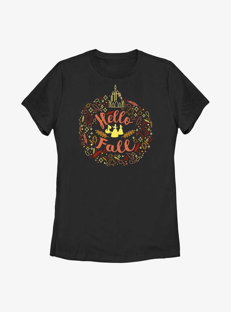 Disney Princesses Hello Fall Womens T-Shirt