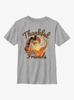 Disney Princesses Thankful For My Friends Youth T-Shirt