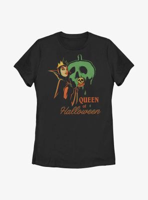 Disney Snow White And The Seven Dwarfs Evil Queen of Halloween Womens T-Shirt