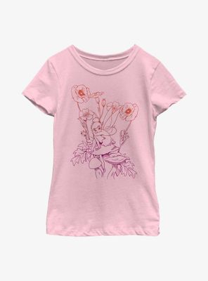 Disney Tinker Bell Fall Mushroom Youth Girls T-Shirt