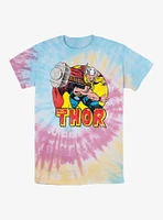 Marvel Thor The Mighty Mjolnir Throw Tie-Dye T-Shirt