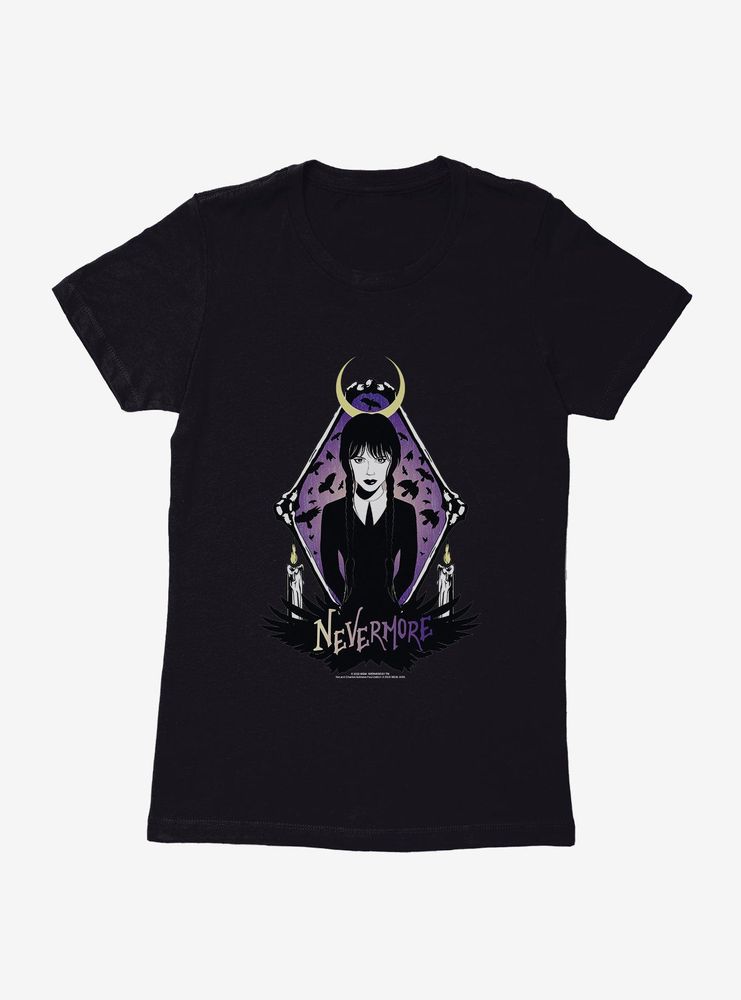 Wednesday Nevermore Womens T-Shirt