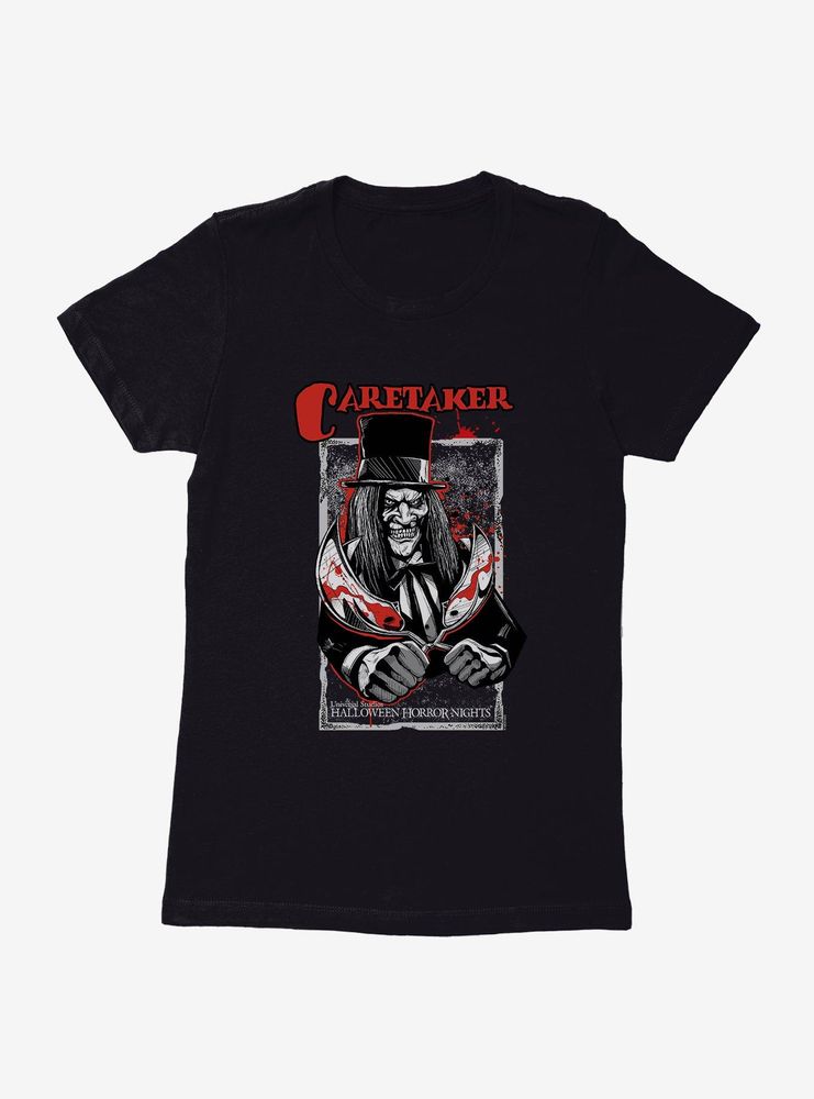 Halloween Horror Nights Caretaker Womens T-Shirt