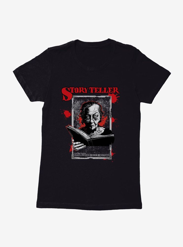 Halloween Horror Nights Story Teller Womens T-Shirt