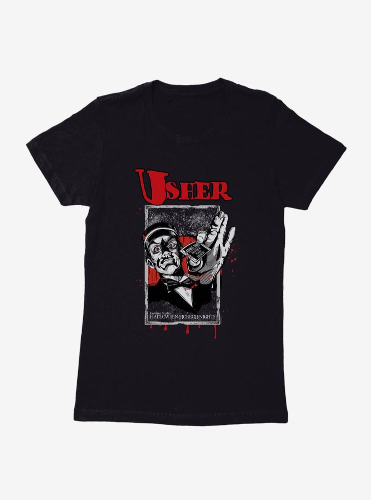 Halloween Horror Nights Usher Womens T-Shirt