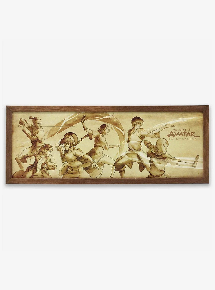 Avatar: The Last Airbender Action Scene Framed Wood Wall Decor