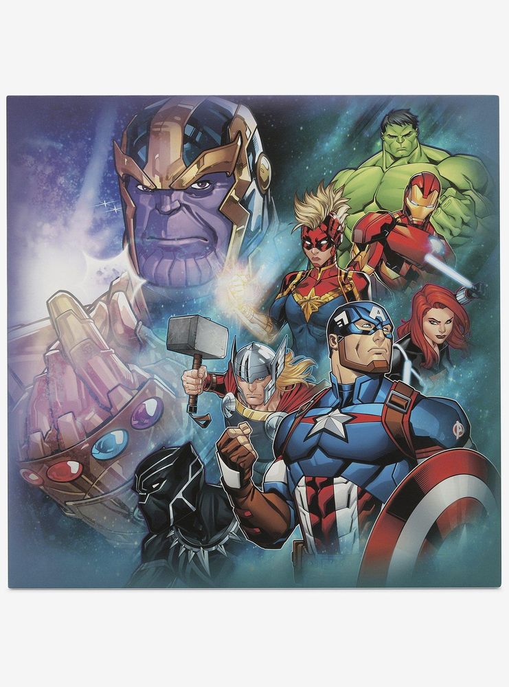 Marvel Avengers Heroes with Thanos Canvas Wall Decor