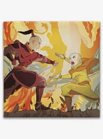 Avatar: The Last Airbender Aang & Zuko Action Scene Canvas Wall Decor