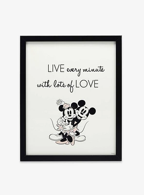 Disney Mickey Mouse Minnie Live & Love Wood Wall Decor