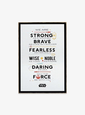 Star Wars Constitution Wood Wall Decor