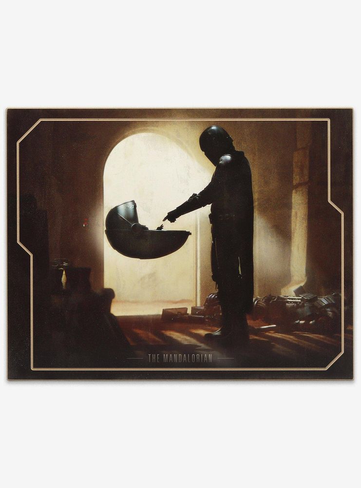 Star Wars The Mandalorian Scene Wood Wall Decor