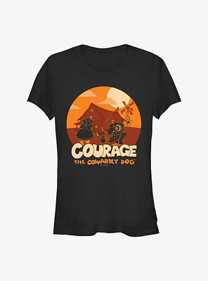 Cartoon Network Courage the Cowardly Dog Haunt Girls T-Shirt