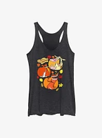 Cartoon Network Cow and Chicken Thankful Pumpkins Girls Tank