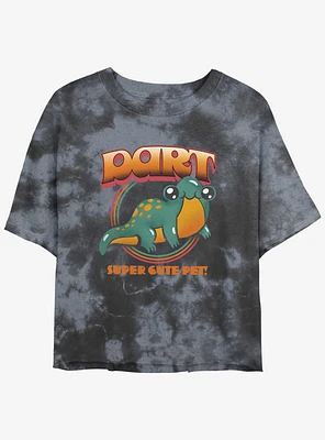 Stranger Things Dart Time Mineral Wash Crop Girls T-Shirt
