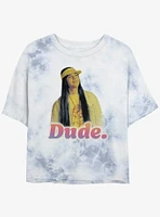 Stranger Things Dude Retro Mineral Wash Crop Girls T-Shirt