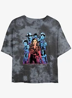 Stranger Things Populous Gaze Mineral Wash Crop Girls T-Shirt
