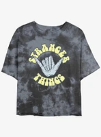 Stranger Things Rad Mineral Wash Crop Girls T-Shirt