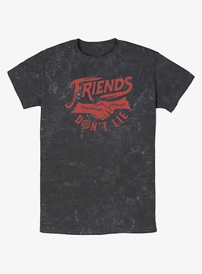 Stranger Things Friends Don't Lie Mineral Wash T-Shirt