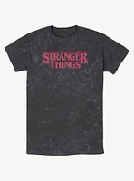 Stranger Things Logo Mineral Wash T-Shirt