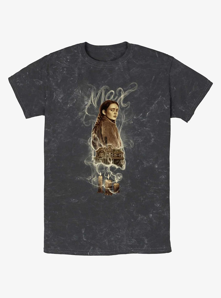 Stranger Things Max Badge Mineral Wash T-Shirt