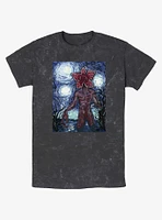 Stranger Things Starry Demogorgon Mineral Wash T-Shirt