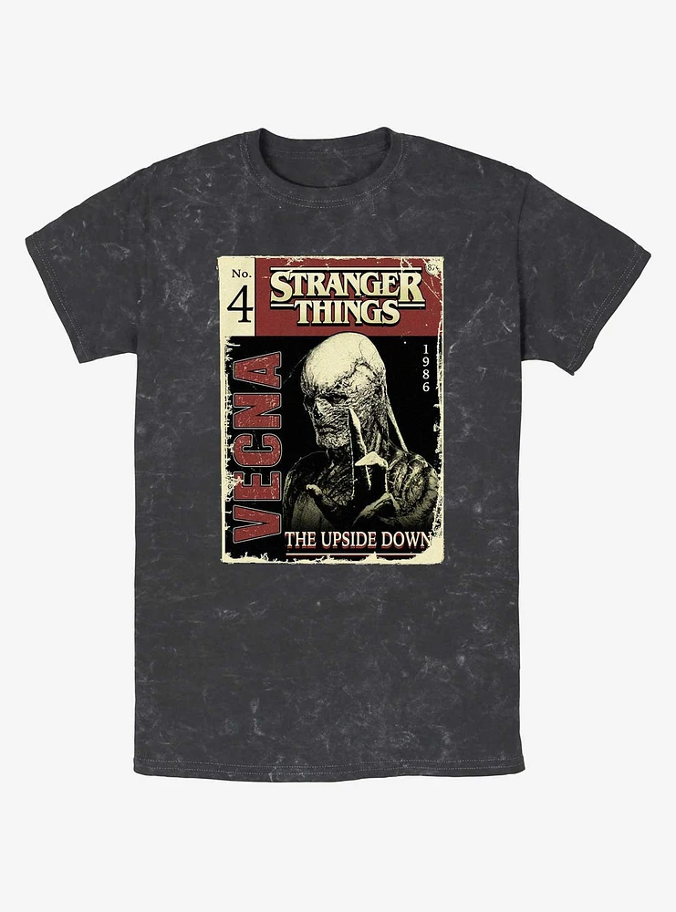 Stranger Things Vecna Pulp Comic Mineral Wash T-Shirt