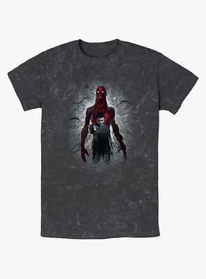Stranger Things Vecna and Eleven Mineral Wash T-Shirt