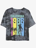 Stranger Things California Demogorgon Mineral Wash Crop Girls T-Shirt