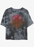Stranger Things Hellfire Club Choose Your Weapon Mineral Wash Crop Girls T-Shirt