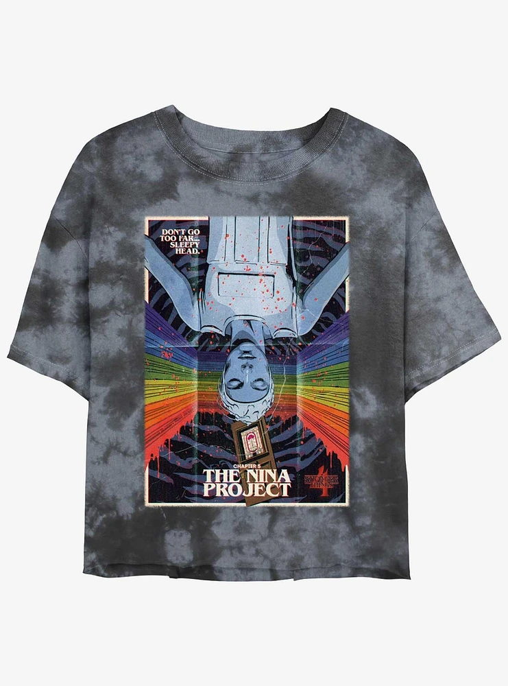 Stranger Things x Butcher Billy The Nina Project Mineral Wash Crop Girls T-Shirt