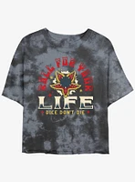 Stranger Things Roll For Your Life Mineral Wash Crop Girls T-Shirt