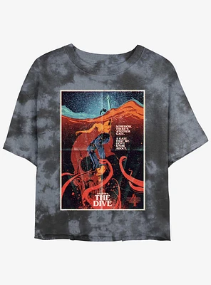 Stranger Things x Butcher Billy The Dive Mineral Wash Crop Girls T-Shirt