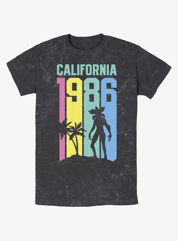 Stranger Things California Demogorgon Mineral Wash T-Shirt