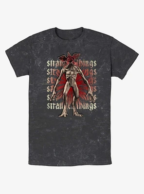 Stranger Things Demogorgon Focus Mineral Wash T-Shirt
