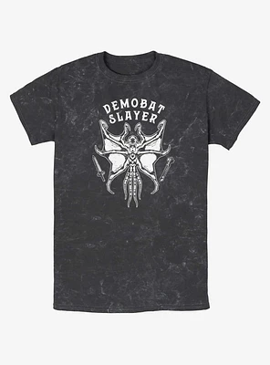 Stranger Things Demobat Slayer Mineral Wash T-Shirt