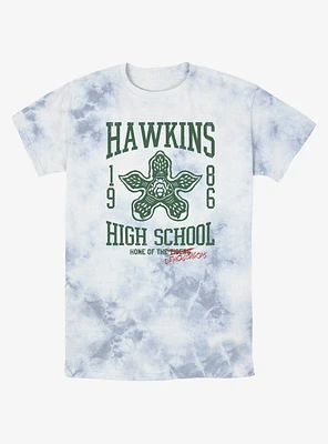 Stranger Things Hawkins High Demogorgons Mineral Wash T-Shirt