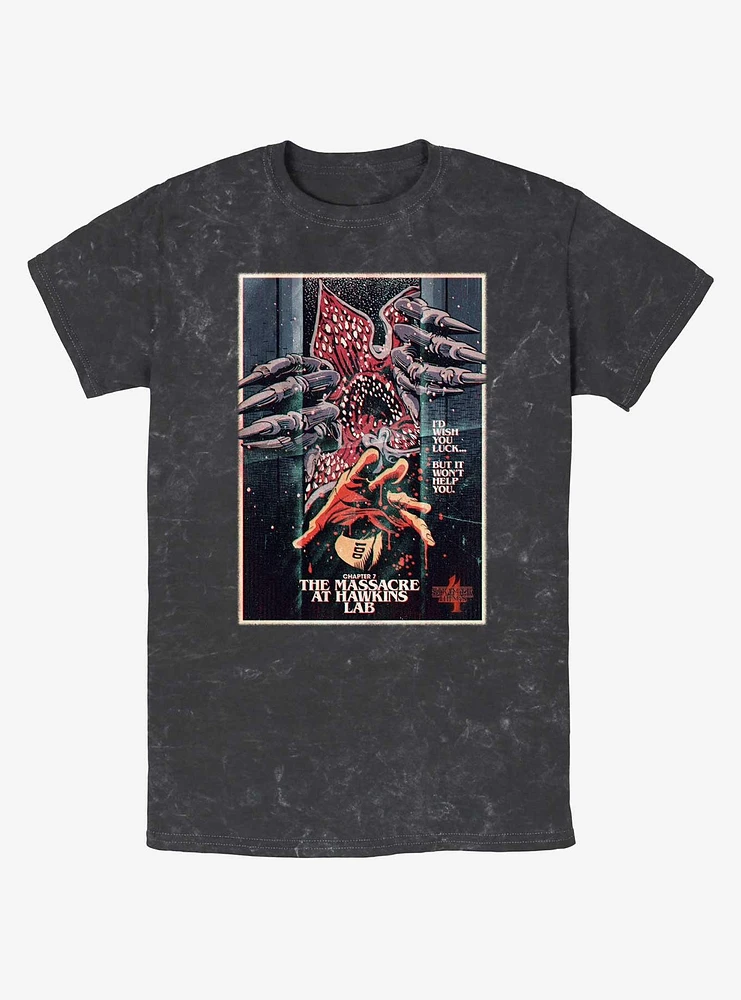 Stranger Things x Butcher Billy The Massacre At Hawkins Lab Mineral Wash T-Shirt