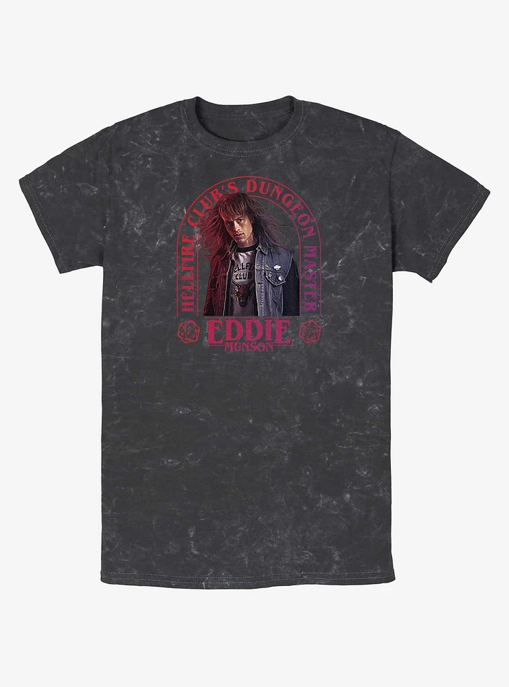 Stranger Things Dungeon Master Eddie Mineral Wash T-Shirt