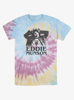 Stranger Things Eddie Munson Horns Tie-Dye T-Shirt