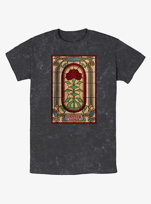 Stranger Things Stained Glass Mineral Wash T-Shirt