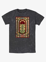 Stranger Things Stained Glass Mineral Wash T-Shirt