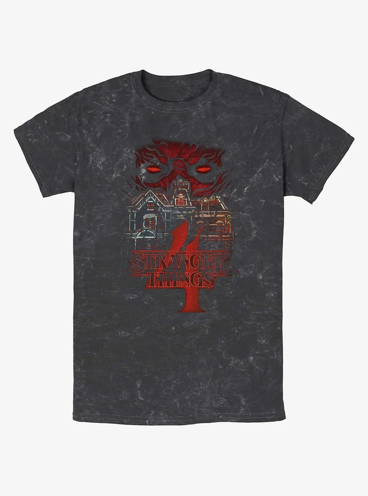 Stranger Things Vecna House Mineral Wash T-Shirt