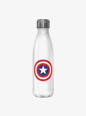 Marvel Captain America Shield Icon Stainless Steel Water Bottle