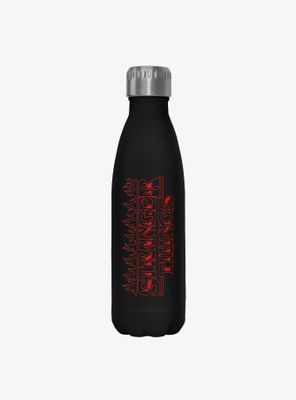 Stranger Things Flame Logo Stainless Steel Water Bottle