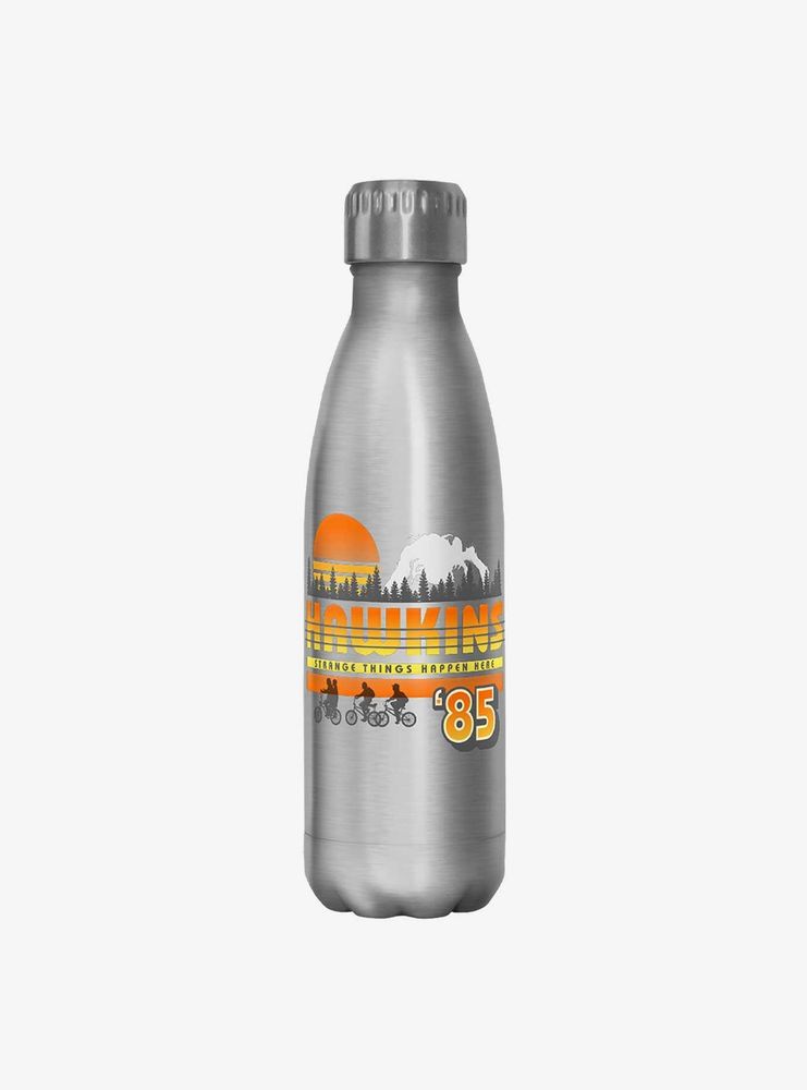 Stranger Things Hawkins Sunset Stainless Steel Water Bottle