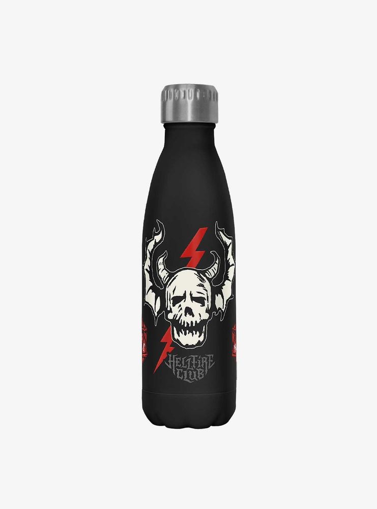 Stranger Things Hellfire Club Lightning Stainless Steel Water Bottle