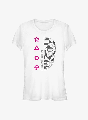 Squid Game Front Man Line Art Girls T-Shirt