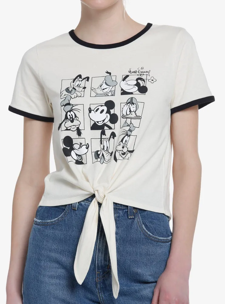 Her Universe Disney100 The Sensational Six Vintage Tie-Front Girls Ringer T-Shirt