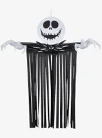 The Nightmare Before Christmas Door Hanger Jack Skellington Head With Streamers Airblown